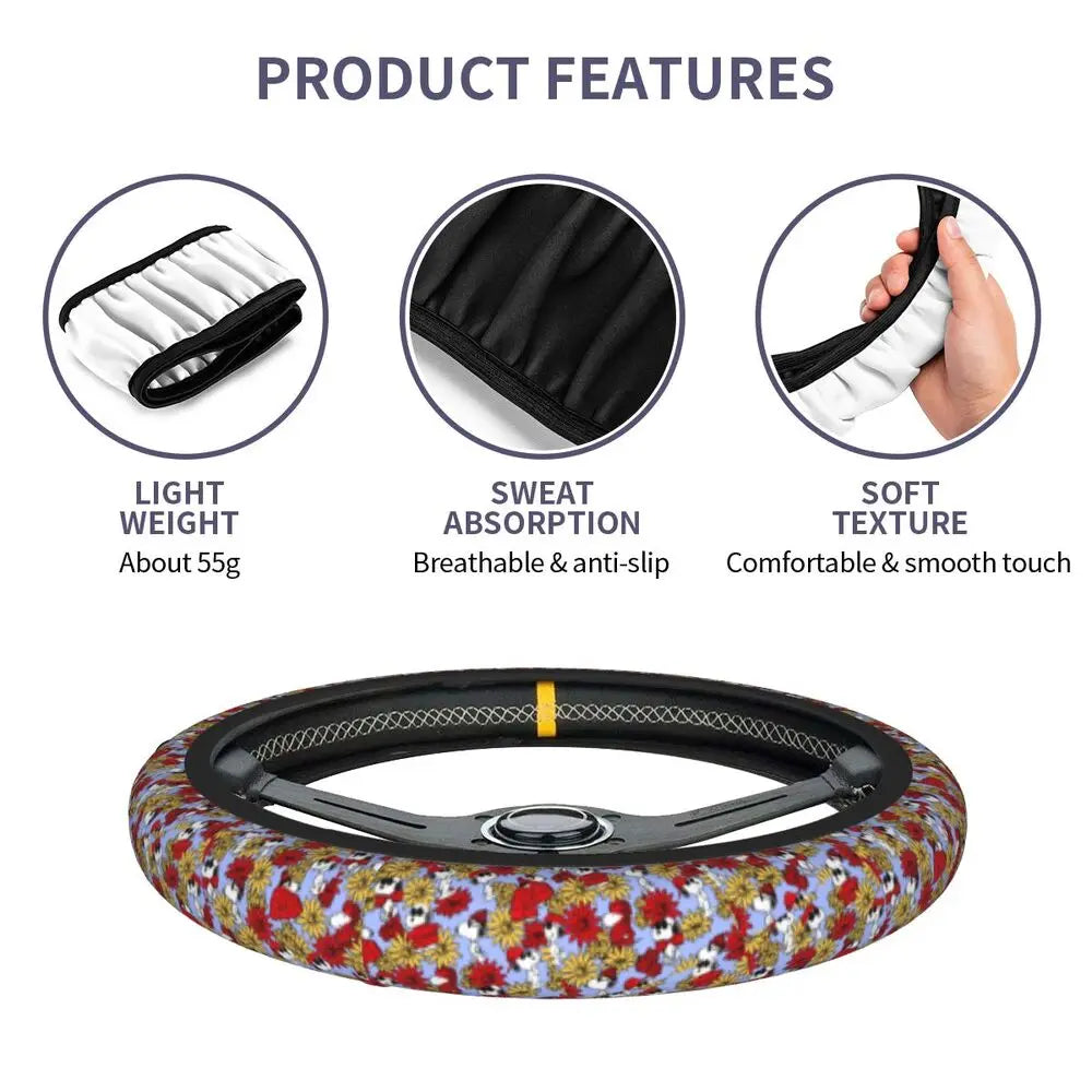 Snoopy Steering Wheel Cover 🐶