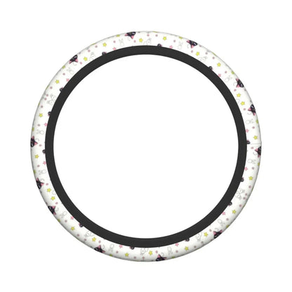 Sailor Artemis Moons Manga Steering Wheel Cover – Usagi Tsukino & Luna Universal Car Protector