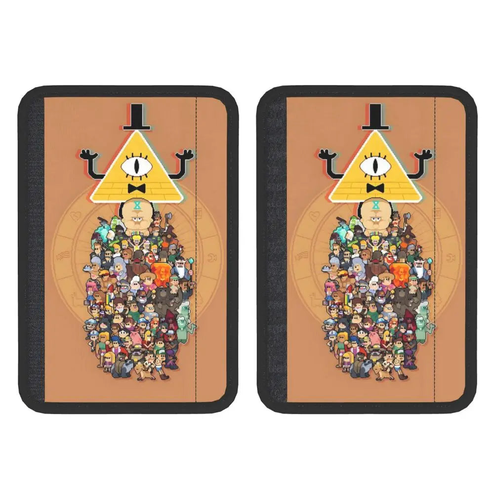 Custom Gravity Falls Anime Car Seat Belt Pads