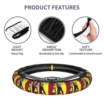 Deadpool Manga Steering Wheel Cover 🖤