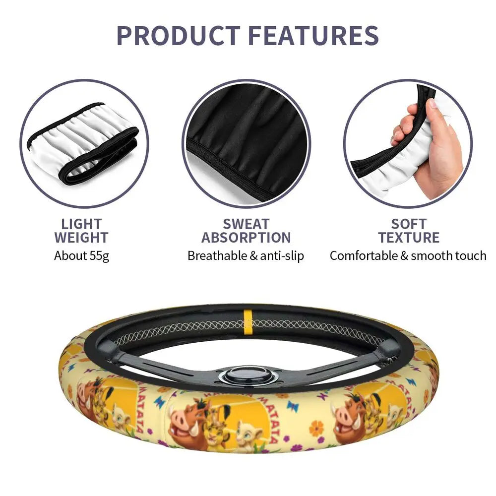 Simba & Nala Steering Wheel Cover