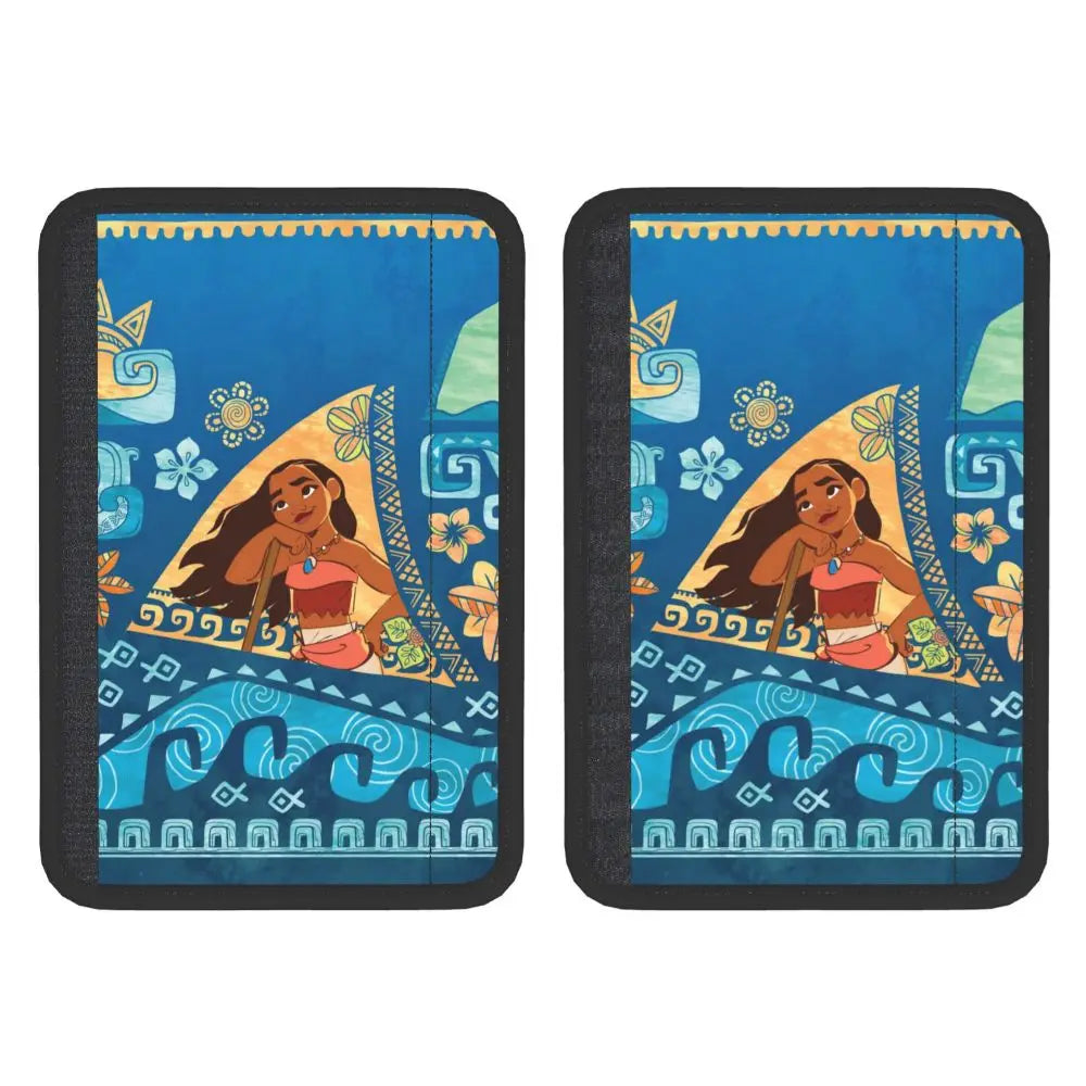 Custom Moana Cartoon Car Seat Belt Pads