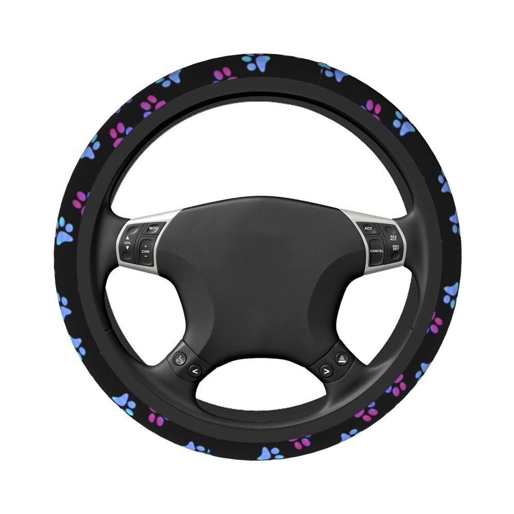 Galaxy Paw Prints Steering Wheel Cover